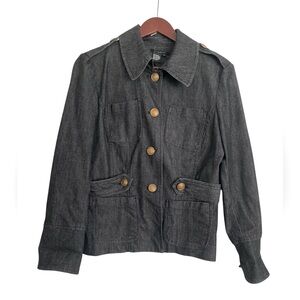 Sandro Charcoal Denim Jacket